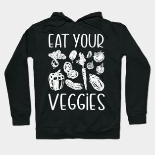 Vegan Toddler Eat Your Veggies Vegetables Hoodie